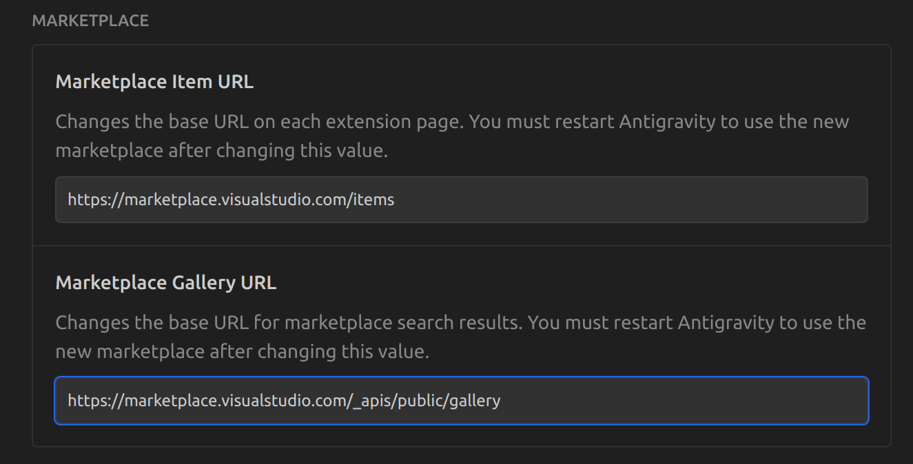 antigravity-settings